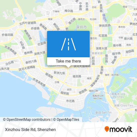 Xinzhou Side Rd map