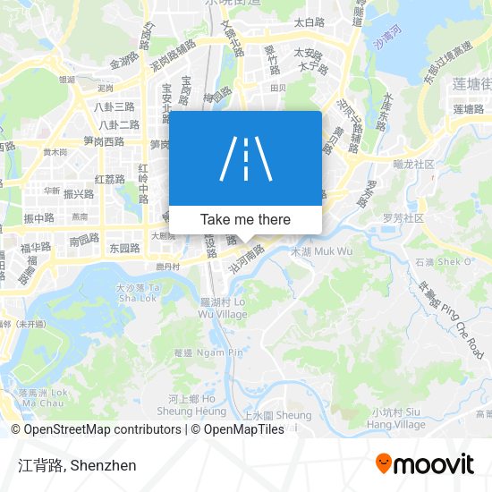 江背路 map