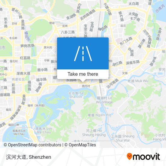 滨河大道 map