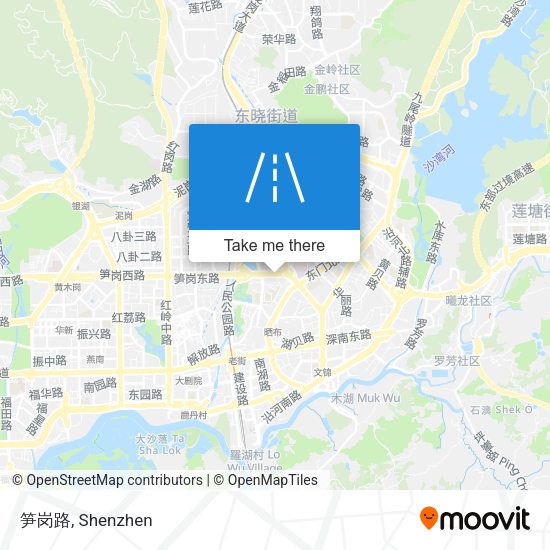笋岗路 map