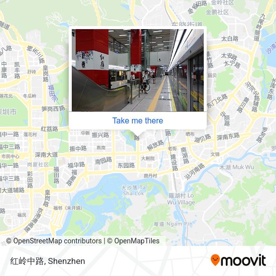 红岭中路 map