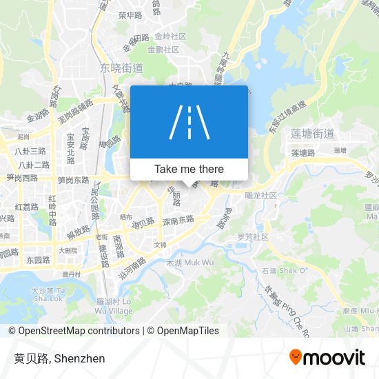 黄贝路 map