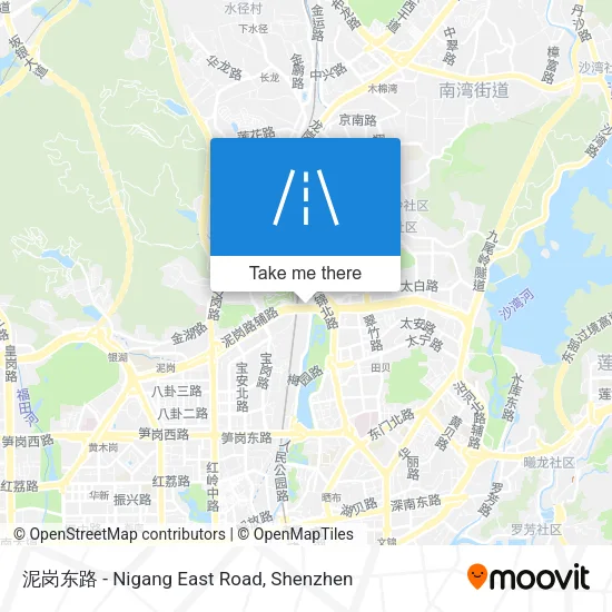 泥岗东路 - Nigang East Road map