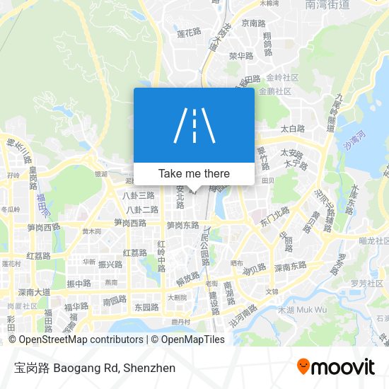 宝岗路 Baogang Rd map