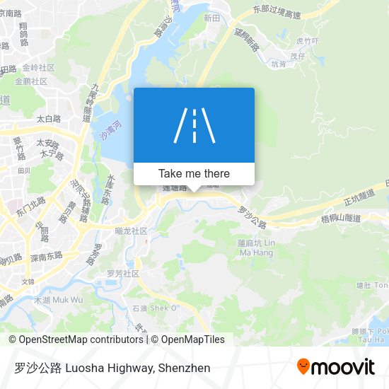 罗沙公路 Luosha Highway map