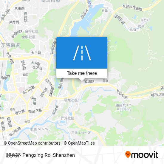 鹏兴路 Pengxing Rd map