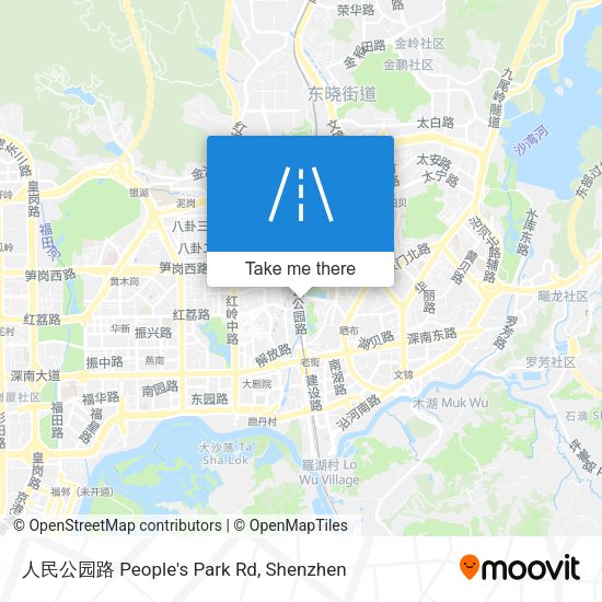 人民公园路 People's Park Rd map