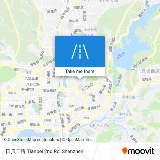 田贝二路 Tianbei 2nd Rd map