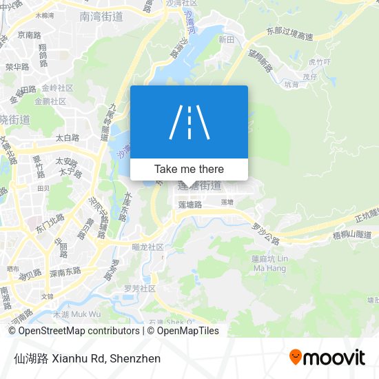 仙湖路 Xianhu Rd map