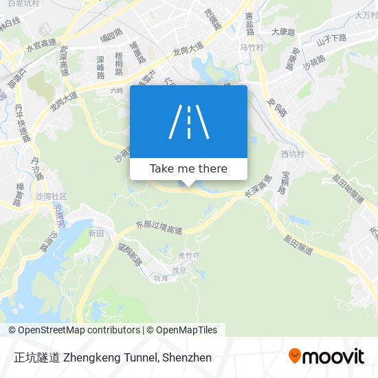 正坑隧道 Zhengkeng Tunnel map