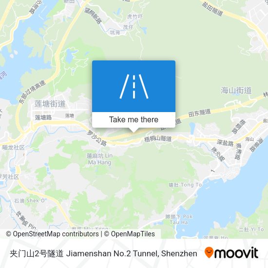夹门山2号隧道 Jiamenshan No.2 Tunnel map