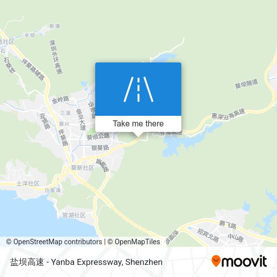 盐坝高速 - Yanba Expressway map