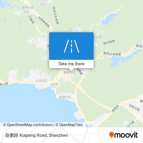 葵鹏路 Kuipeng Road map
