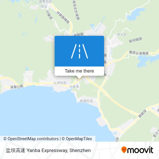盐坝高速 Yanba Expressway map