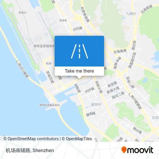 机场南辅路 map