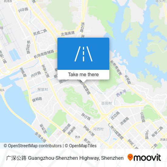 广深公路 Guangzhou-Shenzhen Highway map