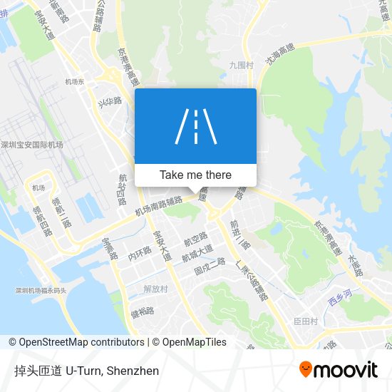 掉头匝道 U-Turn map