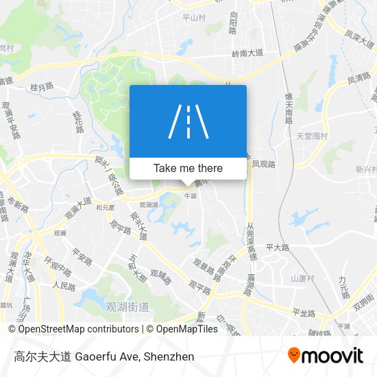 高尔夫大道 Gaoerfu Ave map