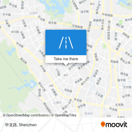 华龙路 map