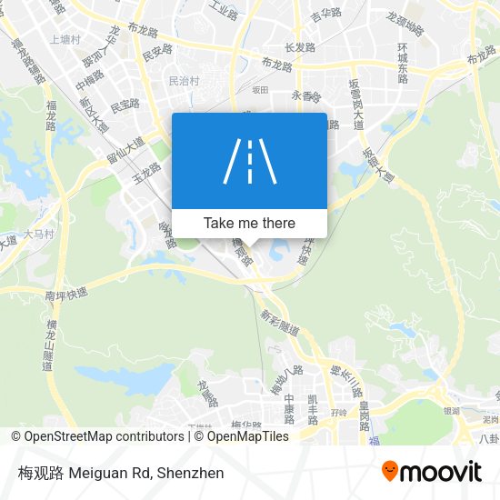 梅观路 Meiguan Rd map
