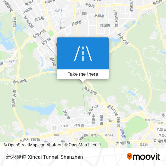 新彩隧道 Xincai Tunnel map