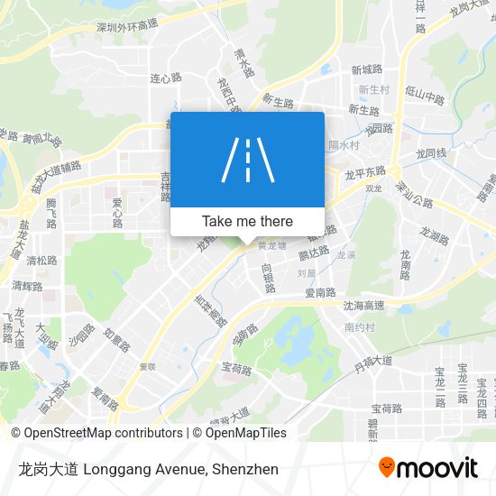 龙岗大道 Longgang Avenue map
