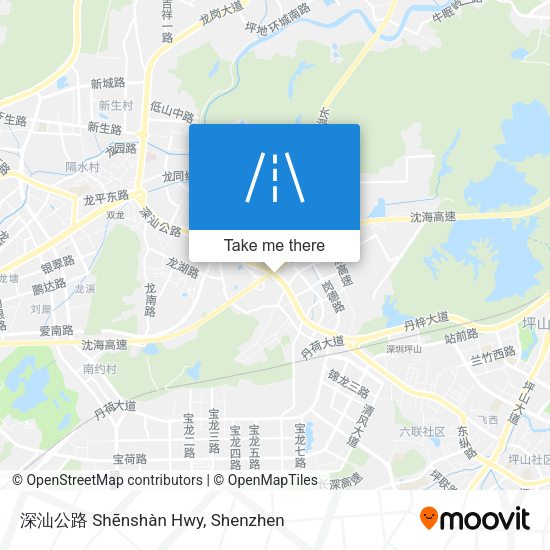 深汕公路 Shēnshàn Hwy map