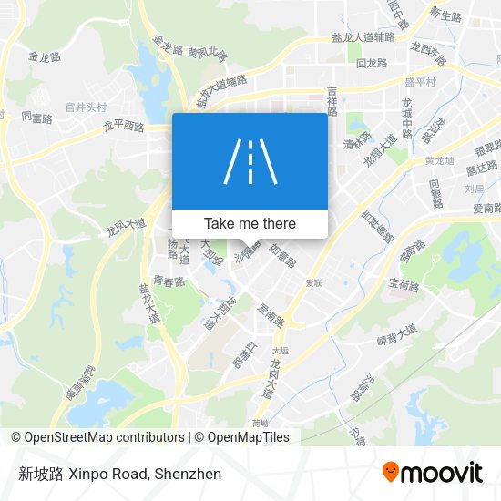 新坡路 Xinpo Road map