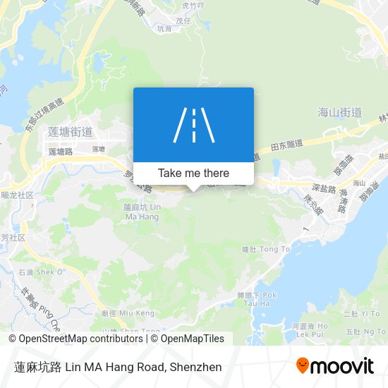 蓮麻坑路 Lin MA Hang Road map