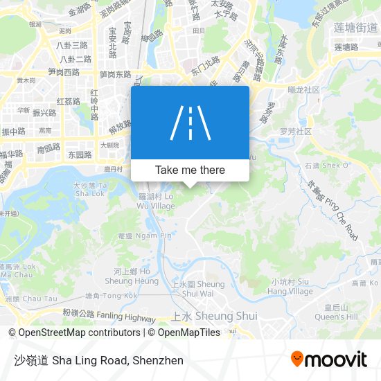 沙嶺道 Sha Ling Road map
