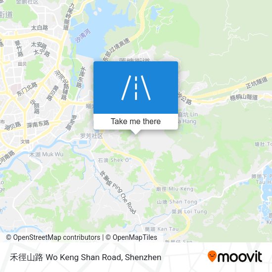 禾徑山路 Wo Keng Shan Road map