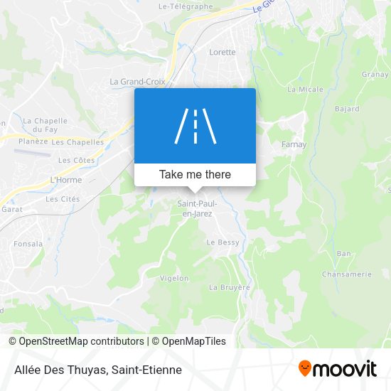 Allée Des Thuyas map