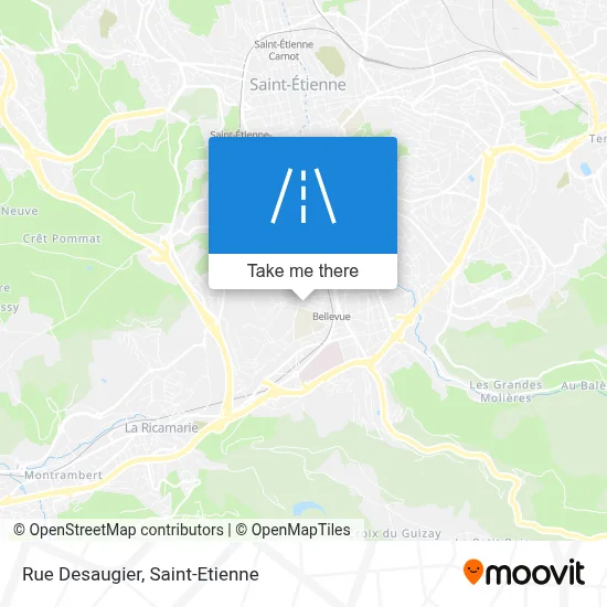 Rue Desaugier map