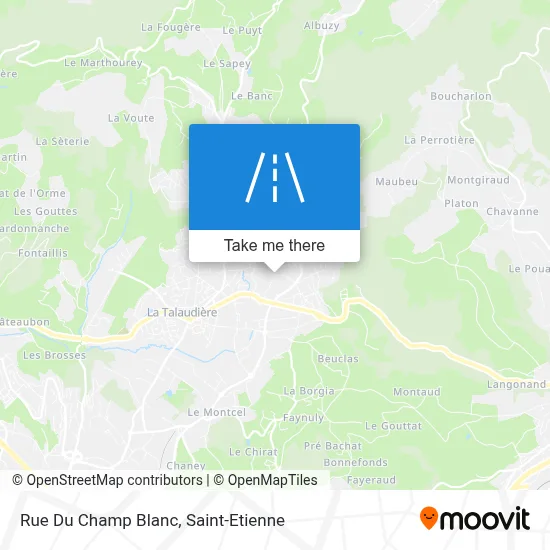 Rue Du Champ Blanc map