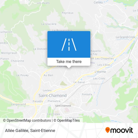 Allée Galilée map
