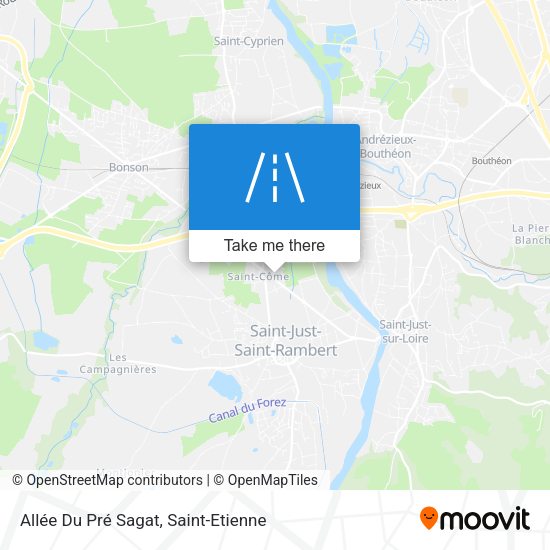 Allée Du Pré Sagat map