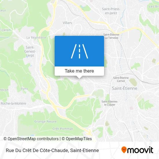 Rue Du Crêt De Côte-Chaude map