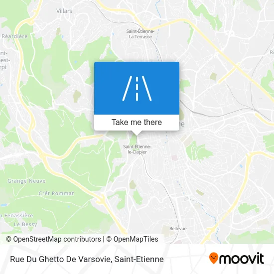 Rue Du Ghetto De Varsovie map