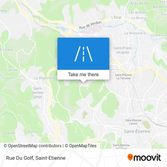 Rue Du Golf map
