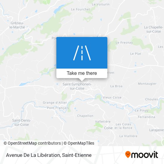 Mapa Avenue De La Libération