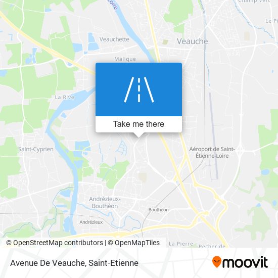 Mapa Avenue De Veauche