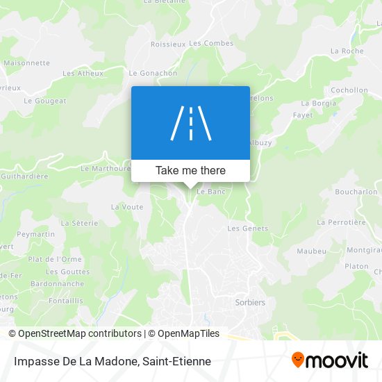 Impasse De La Madone map