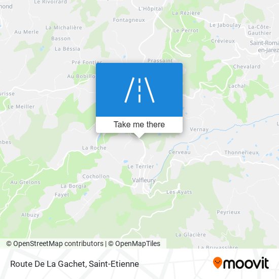 Mapa Route De La Gachet