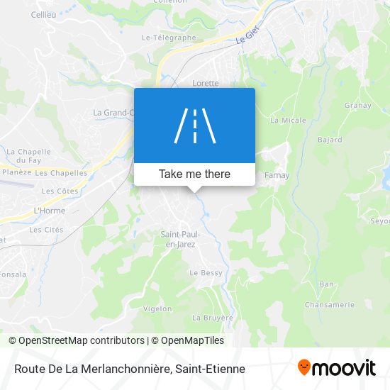 Route De La Merlanchonnière map