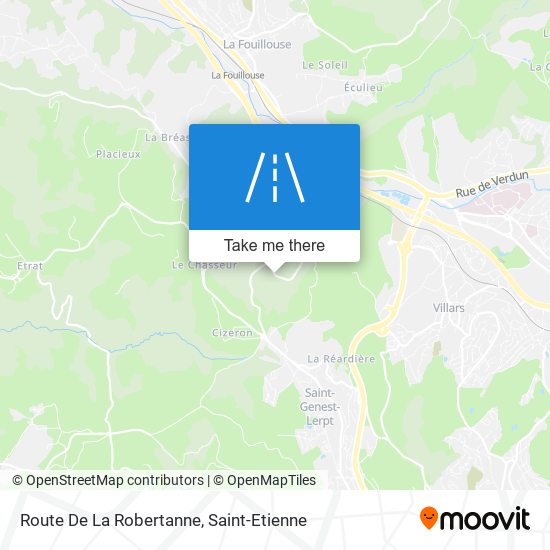 Mapa Route De La Robertanne