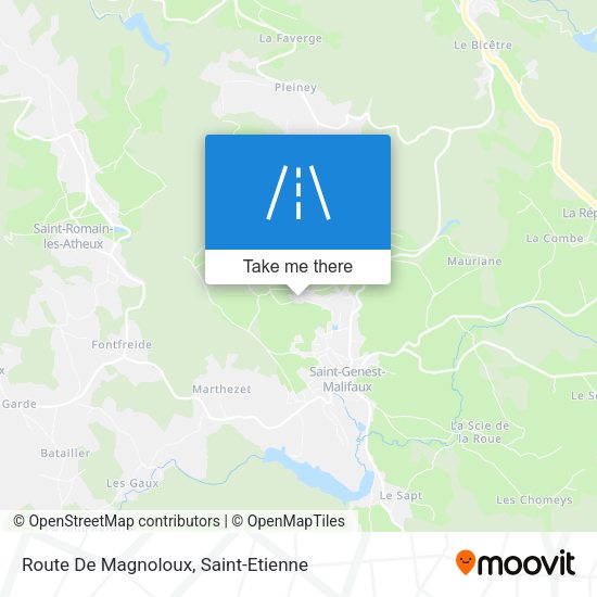 Route De Magnoloux map