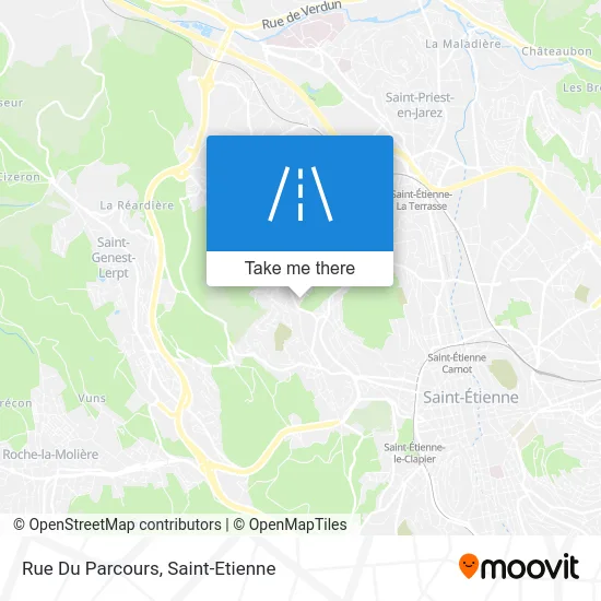 Rue Du Parcours map