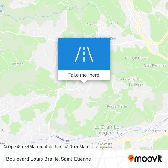 Mapa Boulevard Louis Braille