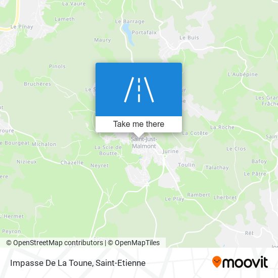 Mapa Impasse De La Toune