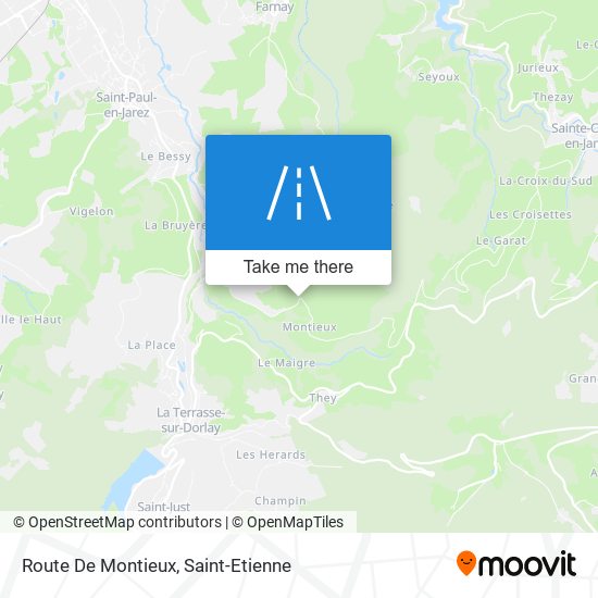 Route De Montieux map